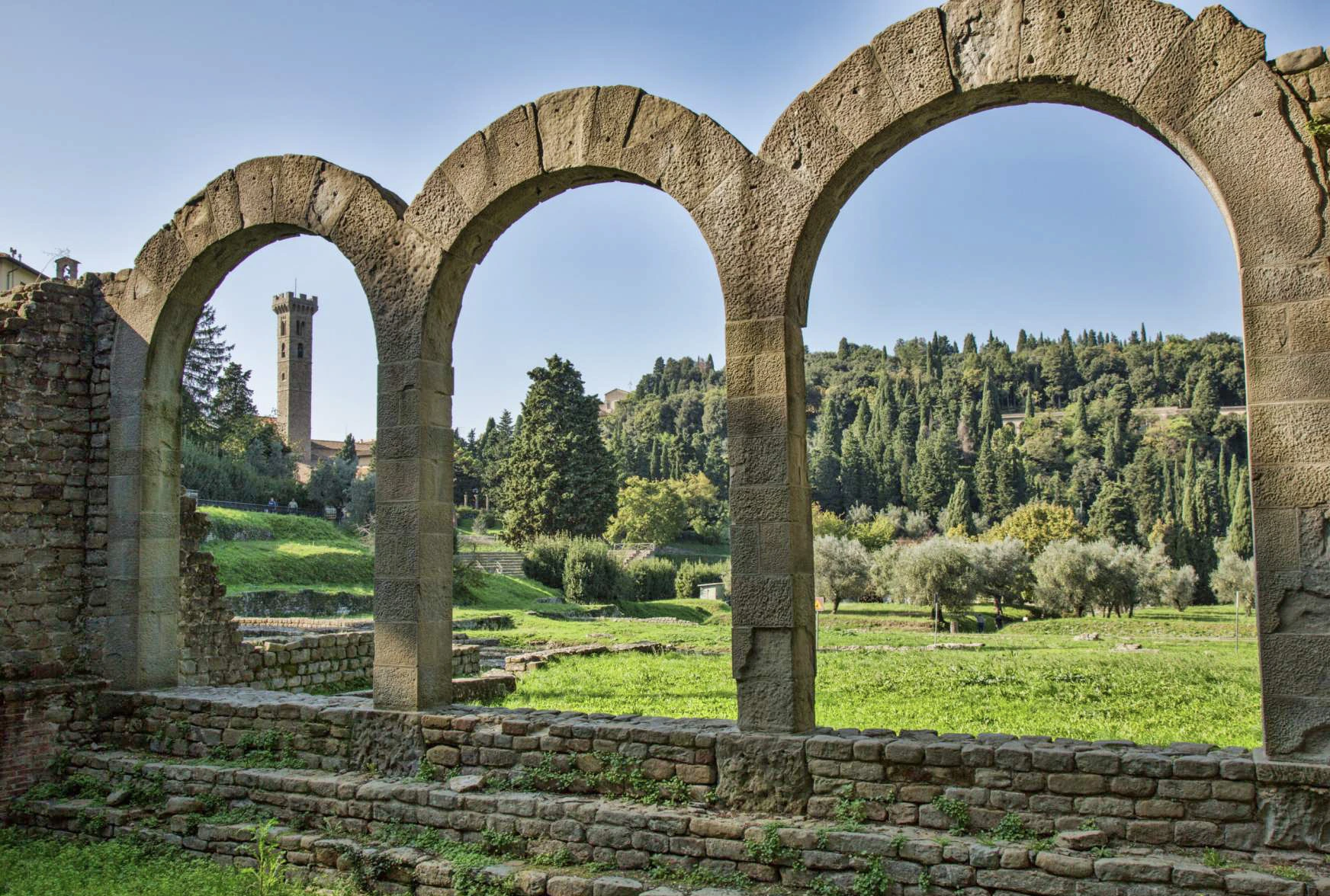 Gli archi del frigidarium: Stato attuale