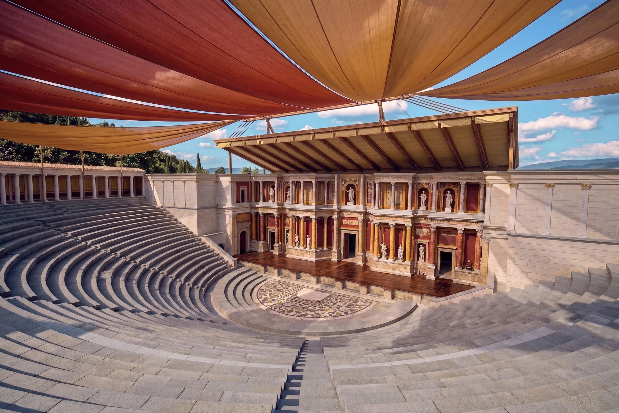Il teatro: Il velario